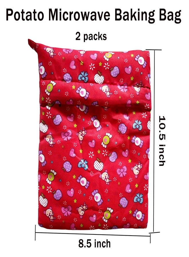 hom&us Reusable Microwave Potato Baking Bags, 2 Pack, 10.5 x 8.5 inches Microwave Baking Pouch Perfect for Baked Potatoes, Sweet Potatoes, Corn, and More, - Image 2
