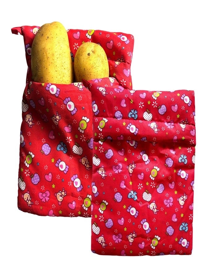 hom&us Reusable Microwave Potato Baking Bags, 2 Pack, 10.5 x 8.5 inches Microwave Baking Pouch Perfect for Baked Potatoes, Sweet Potatoes, Corn, and More, - Image 1