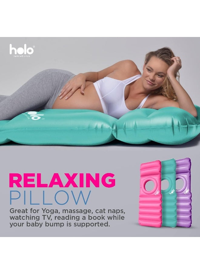 HOLO - The Inflatable Maternity Pillow Raft with a Hole to Lie on your Stomach During Pregnancy - Image 1