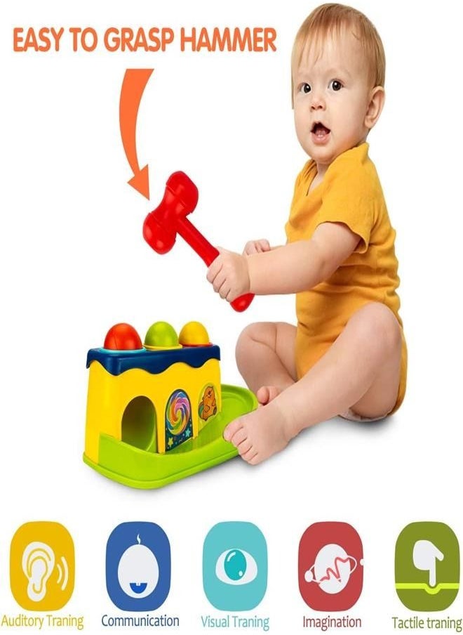Generic - Hammer and Ball Drop Toys for 1 Year Old Boy Girl Infant Gifts - Pound a Ball Toddler Toys - Baby Toys for 6 to 12-18 Months - Image 1