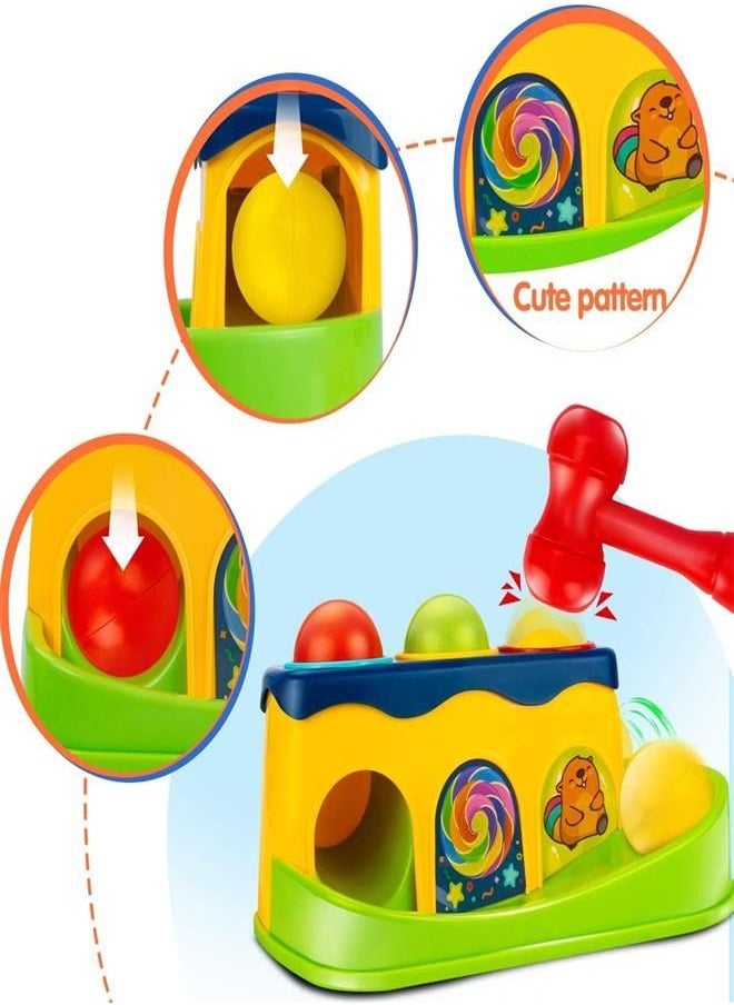 Generic - Hammer and Ball Drop Toys for 1 Year Old Boy Girl Infant Gifts - Pound a Ball Toddler Toys - Baby Toys for 6 to 12-18 Months - Image 1