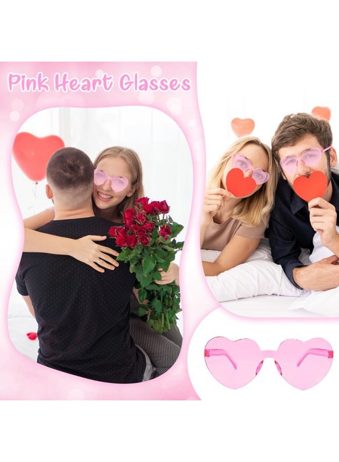 Genuvi Valentines Heart Shaped Glasses for Women Girls 12 Pairs Valentines Party Favors Pink Sunglasses Bulk Galentines Day Decorations Valentine Glasses Goodie Bag Stuffers Gifts Eyewear Accessories Kids - Image 4