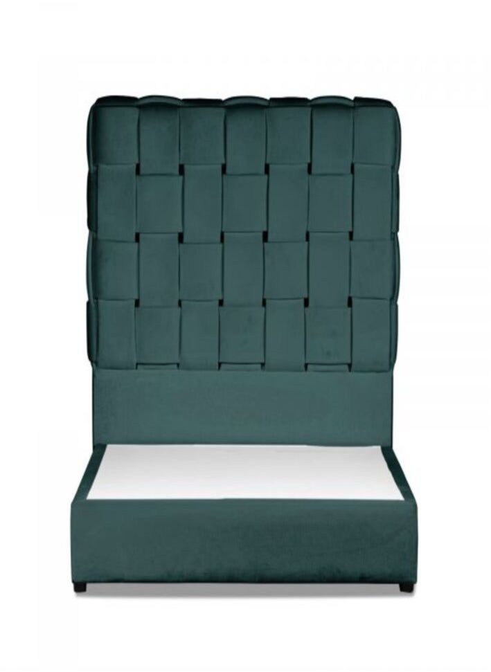 هاوس ون نارا| هيكل سرير من المخمل 120x200 سم - تركواز - Image 3