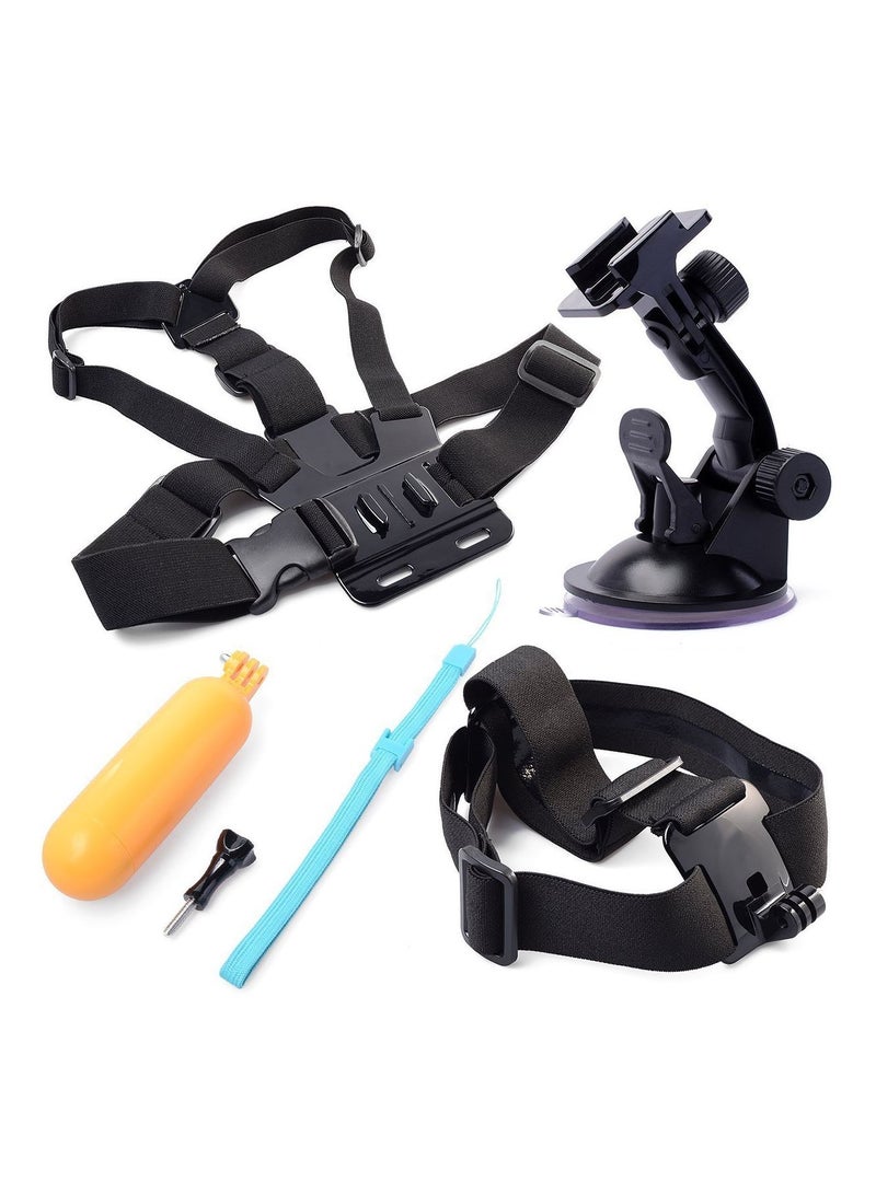 4-Piece Accessory Kit For GoPro HERO3/HERO4 Camera Black  - Image 1