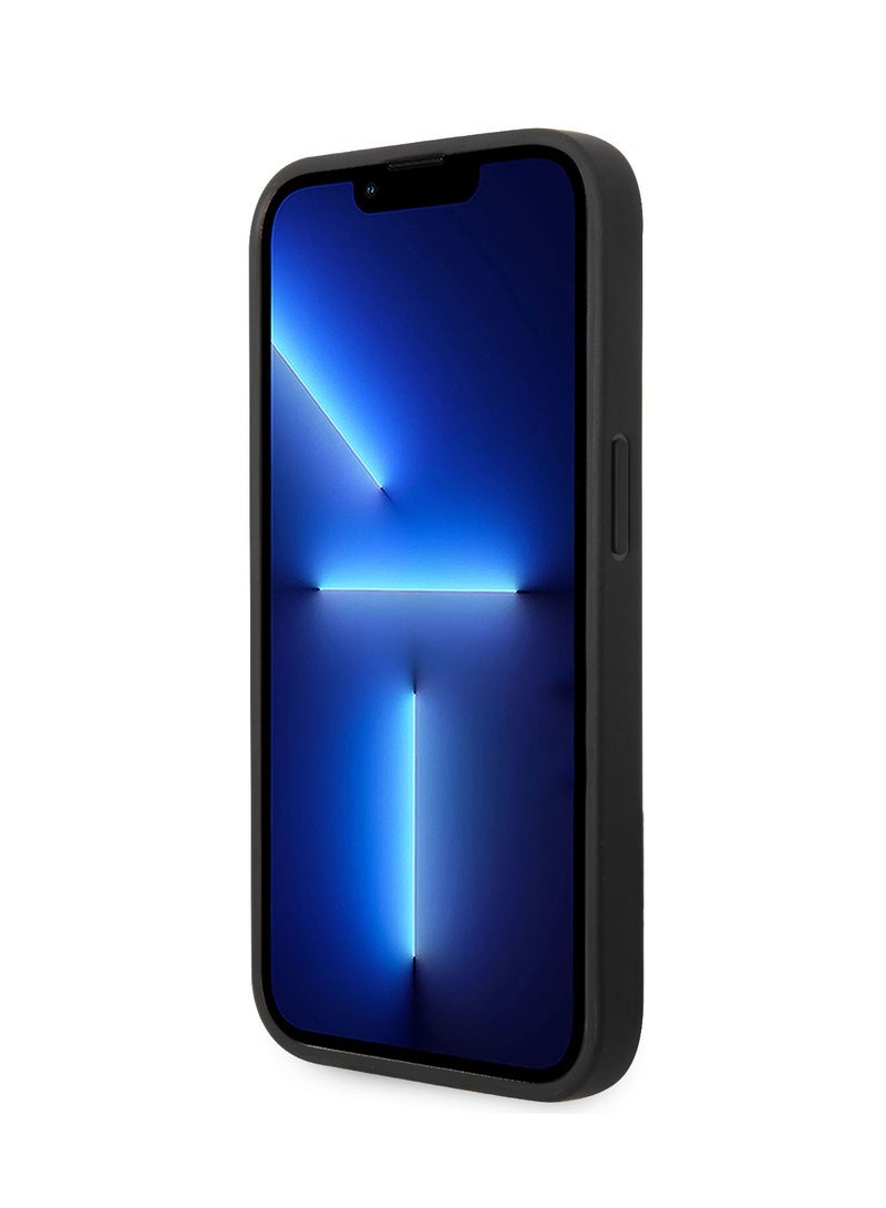 Ferrari iPhone 14 Pro Case Leather Back Cover with Hot Stamped Sides & Yellow Shield Logo - Red - Image 5