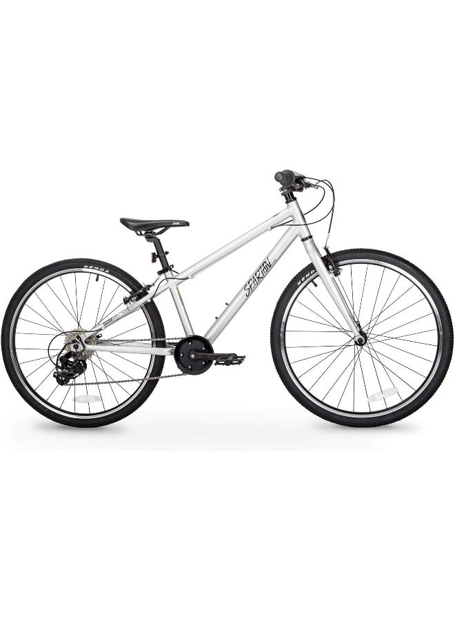 Spartan 26" Hyperlite Lightweight MTB/Hybrid Bike Aluminium Alloy Bicycle - Silver - Image 2