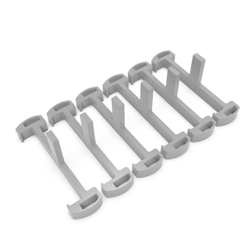 HTOH Plastic Clip for Linear Drain Tile Tray Supporter Grey Plastic Drain Clips for HTOH TileInsert Shower Drain6 PCS