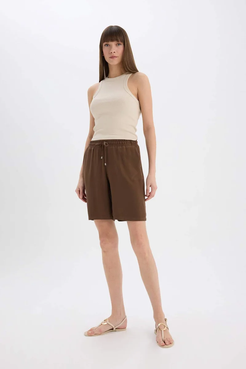 DeFacto Belmando High Waist Short Leg Shorts