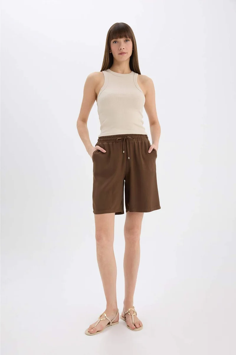 DeFacto Belmando High Waist Short Leg Shorts