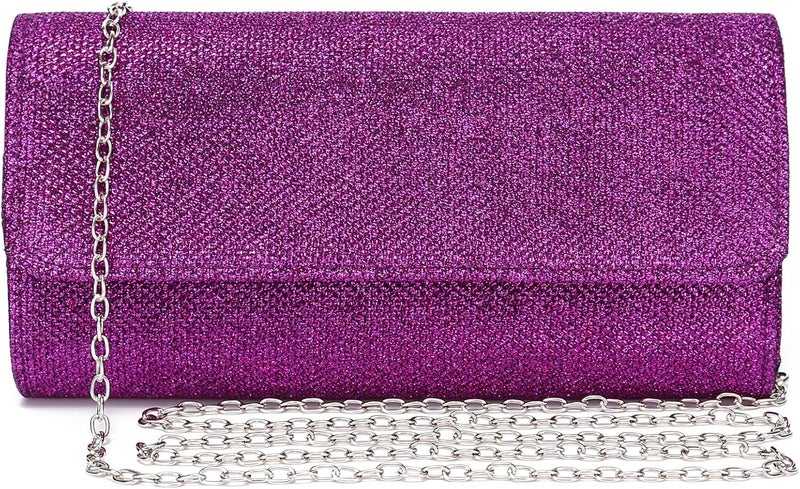 Outrip Women's Evening Bag Clutch Purse Glitter Party Wedding Handbag with Chain - Image 1