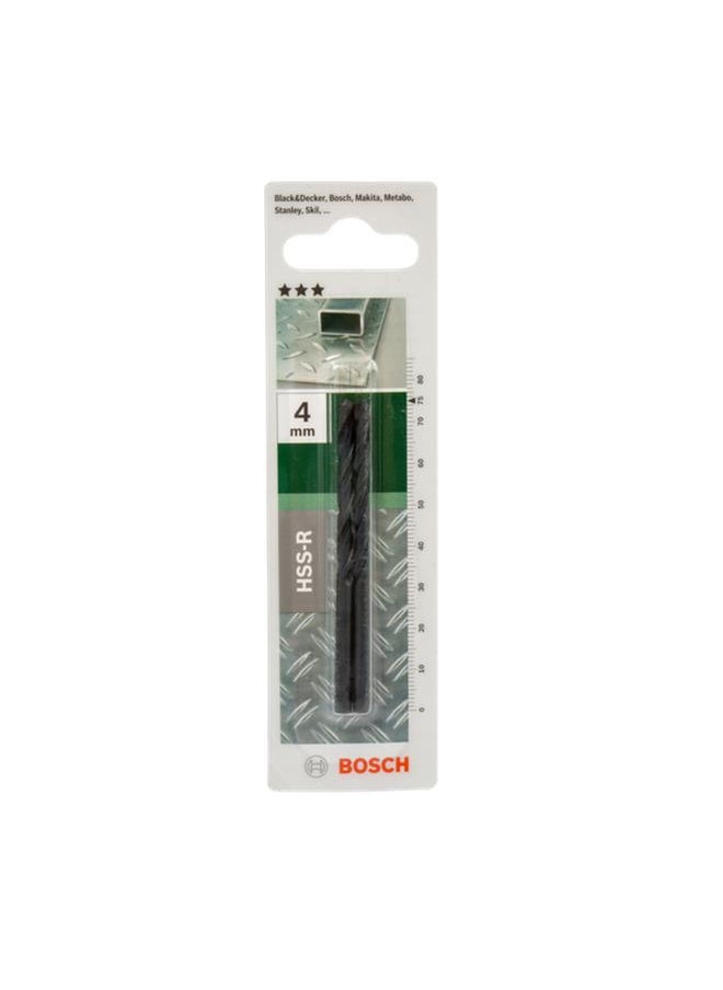 2-Piece HSS-R Chisel Edge Metal Drill Bit Dark Grey 4 x 75mm JE2 609 255 007