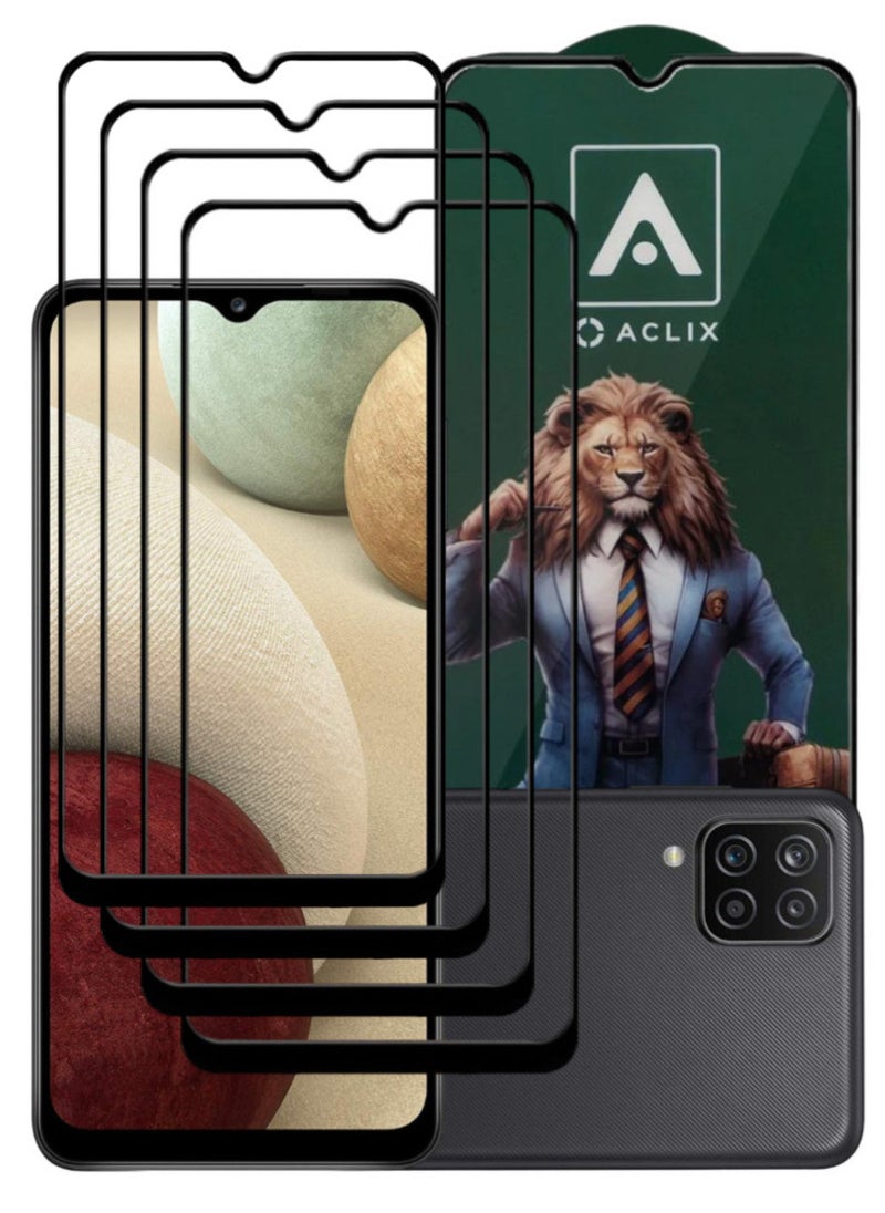 أكاليكس 4 قطع، حماية شاشة، لهاتف سامسونج جالاكسي A12، جودة ممتازة. - Image 1