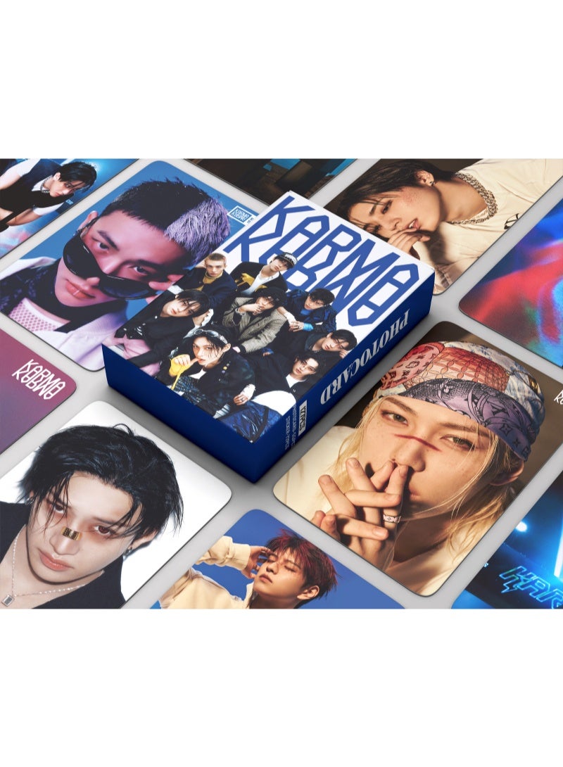 لغة 127 قطعة بطاقات LOMO وملصقات لفرقة Stray Kids – ألبوم KARMA الجديد - Image 1