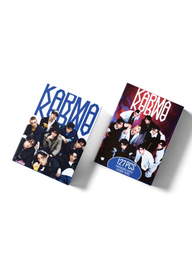 لغة 127 قطعة بطاقات LOMO وملصقات لفرقة Stray Kids – ألبوم KARMA الجديد - Image 5