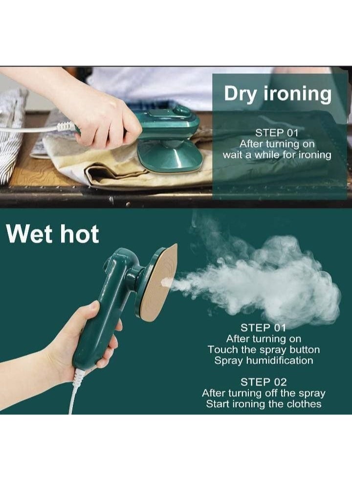 Compact mini electric travel iron for efficient garment care on the go. Features a water tank and steam function, suitable for clothes, curtains, and linens. - Image 5