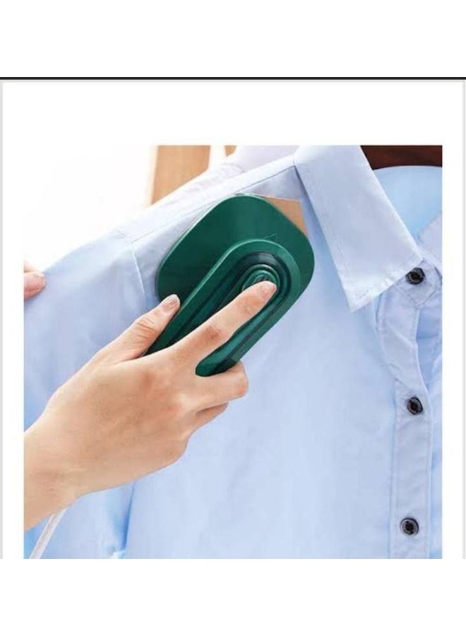 Compact mini electric travel iron for efficient garment care on the go. Features a water tank and steam function, suitable for clothes, curtains, and linens. - Image 4