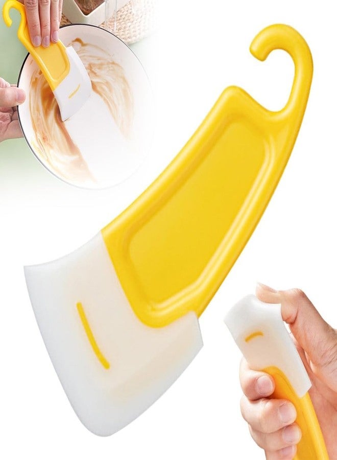 Newvent® 2Pcs Small Silicone Pan Scraper | Silicone Dish Cleaning Scraper | Reusable Dish Washing Spatula Scraper | Non-Stick Kitchen Scraper | Non-Scratch Kitchen Cleaning Scraper, Food Scraper - Image 2
