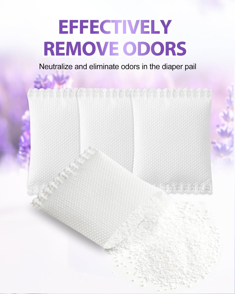 KeeTidy Diaper Pail Deodorizer Odor Absorber Compatible with Munchkin Arm and Hammer Diaper Pail, Lavender Scented Diaper Pail Odor Eliminator for Munchkin Nursery Fresheners, 24 Pack - Image 4