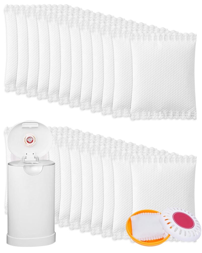 KeeTidy Diaper Pail Deodorizer Odor Absorber Compatible with Munchkin Arm and Hammer Diaper Pail, Lavender Scented Diaper Pail Odor Eliminator for Munchkin Nursery Fresheners, 24 Pack - Image 1