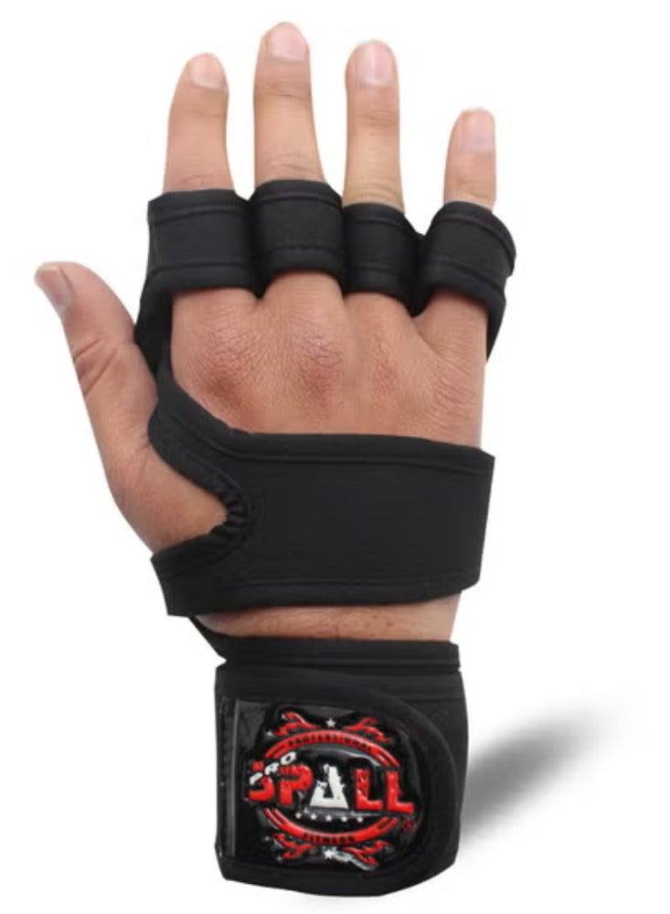 Spall Spall Half Finger Gym Weight Lifting Gloves For Gym Training Fitness Dumbbell Pull Ups Exercise Breathable Super Light Weight  - Image 1
