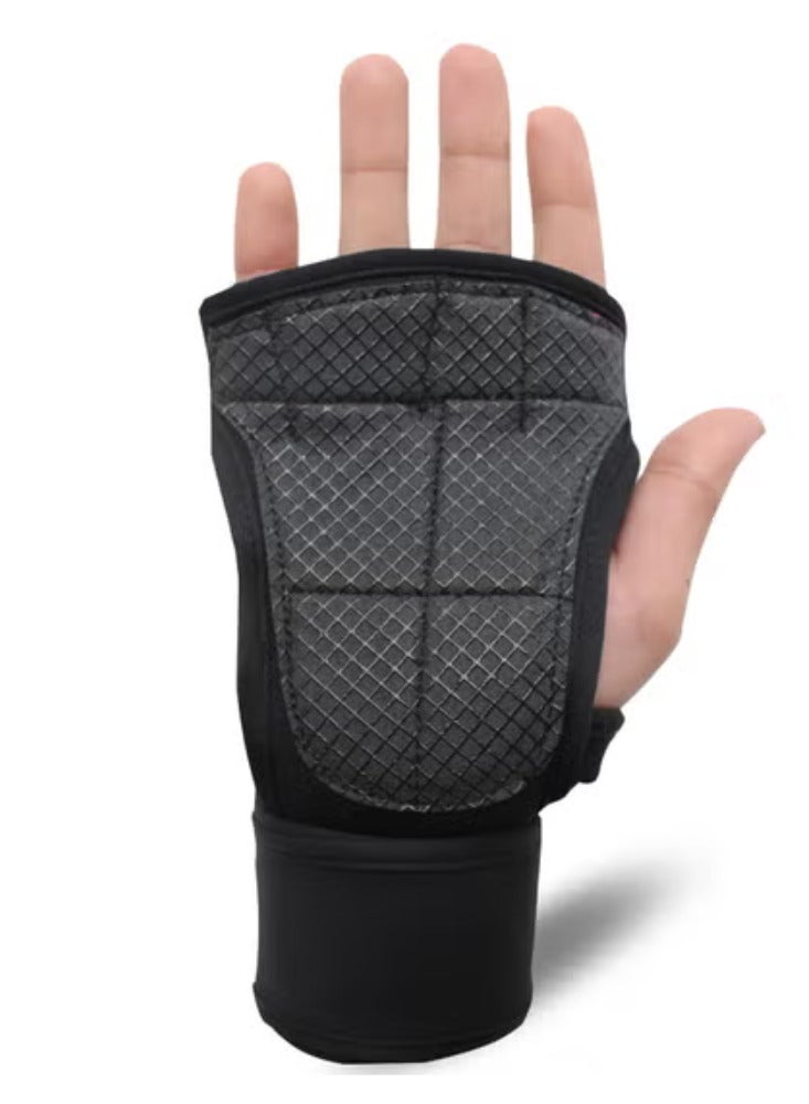 Spall Spall Half Finger Gym Weight Lifting Gloves For Gym Training Fitness Dumbbell Pull Ups Exercise Breathable Super Light Weight  - Image 3