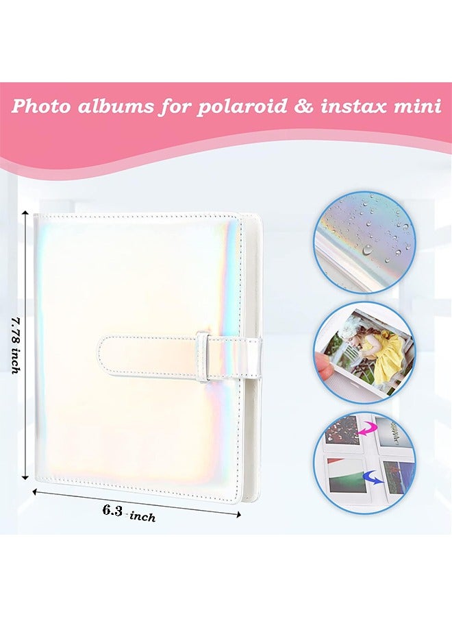 Hihonor 256 Pockets Mini Photo Album for Fujifilm Instax Mini 12 11 9 40 99 90 8 7 Evo LiPlay,Compatible with Polaroid Snap/PIC-300/Z2300 Cameras & Zip Instant Printer, Kodak 2X3 Film(Magic Silver) - Image 3