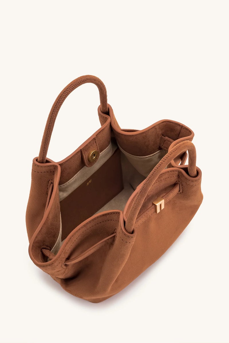 JW PEI Hana Mini Faux Suede Tote Brown - Image 5