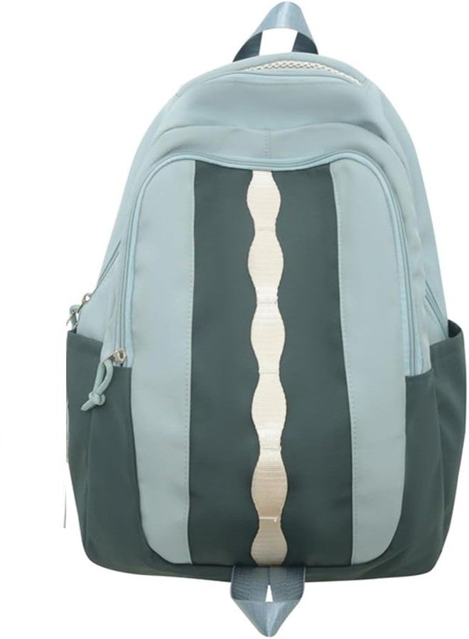 SAMRUKZONE SRZ FU-MIAO Signature College Backpack, Trendy Laptop bag, Foam Padded Base, Hidden Pocket, Backpack for Women (44x30x13 cm) (LIGHT_GREEN) - Image 2