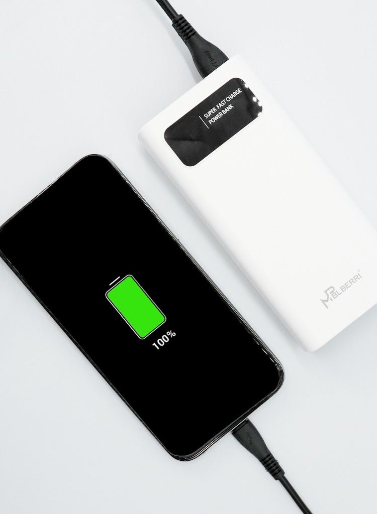 mpBLBERRI 20,000mAh Power Bank Dual USB & Type-c | mpBLBERRI BLB-P103 - Image 4