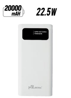 mpBLBERRI 20,000mAh Power Bank Dual USB & Type-c | mpBLBERRI BLB-P103  - Image 1