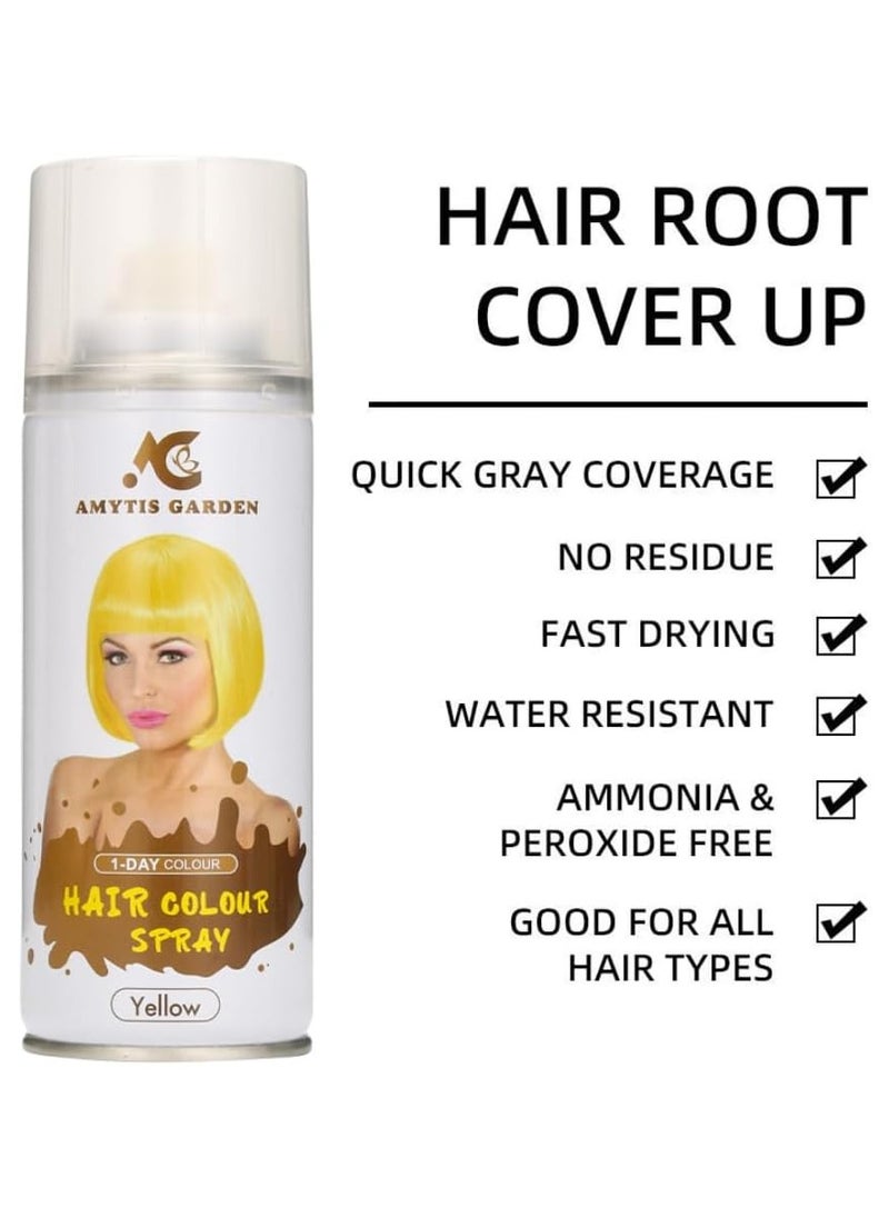 AMYTIS GARDEN Hair Colour Spray   color Yellow 135ml  - Image 4
