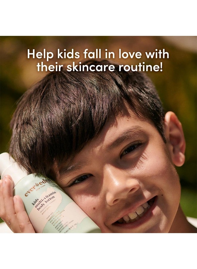 إيفردين لوشن الجسم متعدد الفيتامينات للأطفال من إيفريدن (6.7 أونصة سائلة، بنكهة الخوخ المنعش): لوشن مرطب لطيف وغير سام للأطفال | لوشن مغذي وواقي للأطفال - Image 3