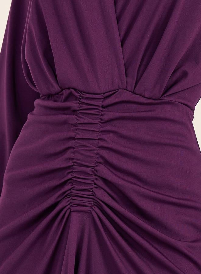 Styli Gathered Jersey Dress - Image 5