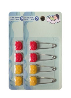 amchi baby Tiger Head Safety Pin - Pack of 2  - Image 1