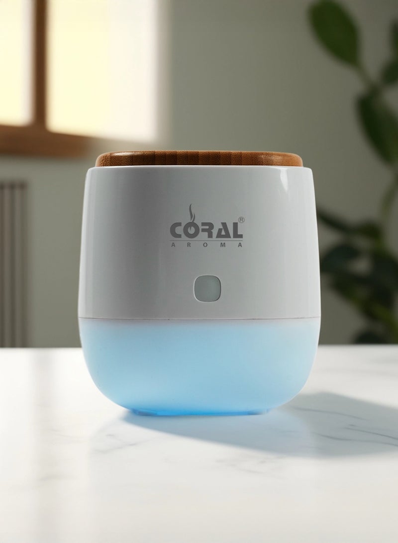 CORAL AROMA Scent Home Care Smart Diffuser | LED Lights | Bluetooth Control | USB C | Portable & Tabletop with 1 Year Warranty  - Image 1