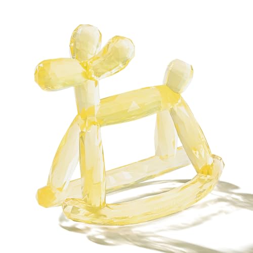 Miraloop Crystal Jelly Baby Teether Jellydog Teething Relief Toy for Infants 36 Months Silicone Handheld Teething Toy BPAFree Odorless Prevents Choking Safe for Babies Citrine - Image 1