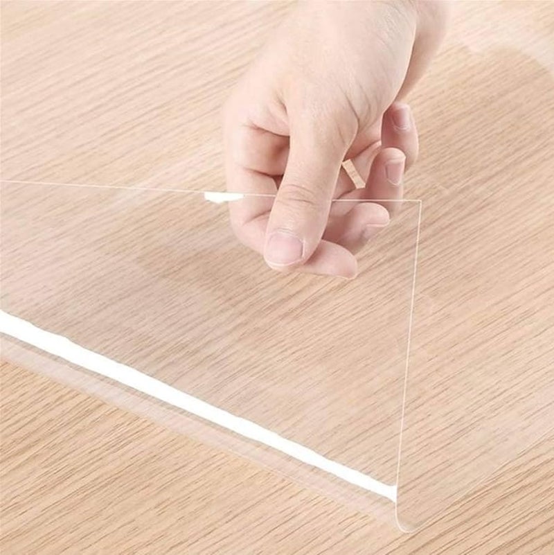 Clear Wall Protector Sheet Film for Kitchens Offices Shields Paint from Oil Splashes Trash Counter Furniture Scuffs 12x50in Transparent 7 Sheets  - Image 3