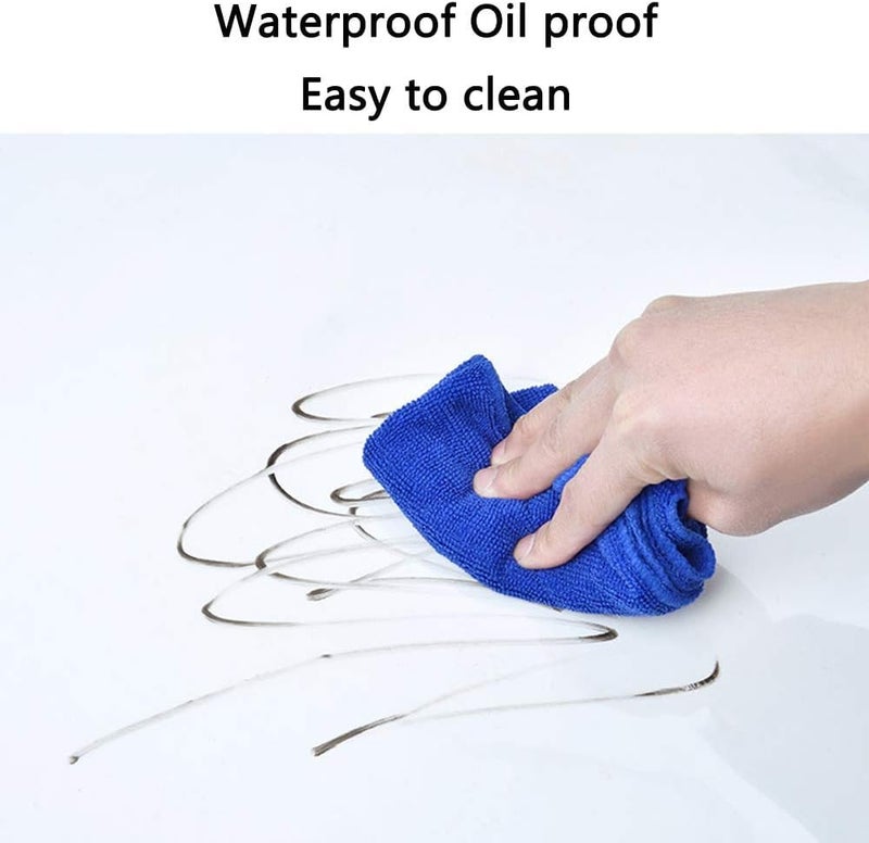 Clear Wall Protector Sheet Film for Kitchens Offices Shields Paint from Oil Splashes Trash Counter Furniture Scuffs 12x50in Transparent 7 Sheets  - Image 5