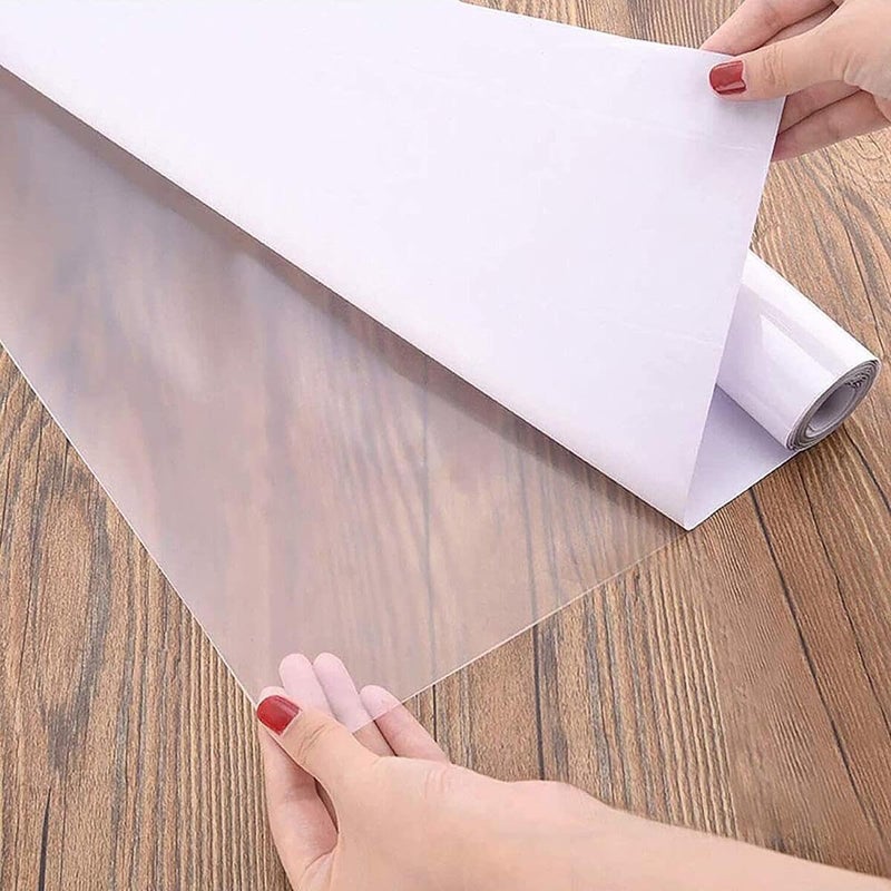 Clear Wall Protector Sheet Film for Kitchens Offices Shields Paint from Oil Splashes Trash Counter Furniture Scuffs 12x50in Transparent 7 Sheets  - Image 1