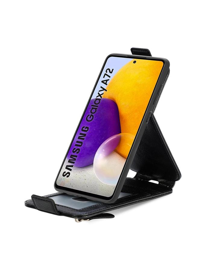 اس-توب جراب لهاتف Samsung Galaxy A72 5G / 4G بسحاب ومحفظة جلدية قابلة للطي عموديًا - Image 4