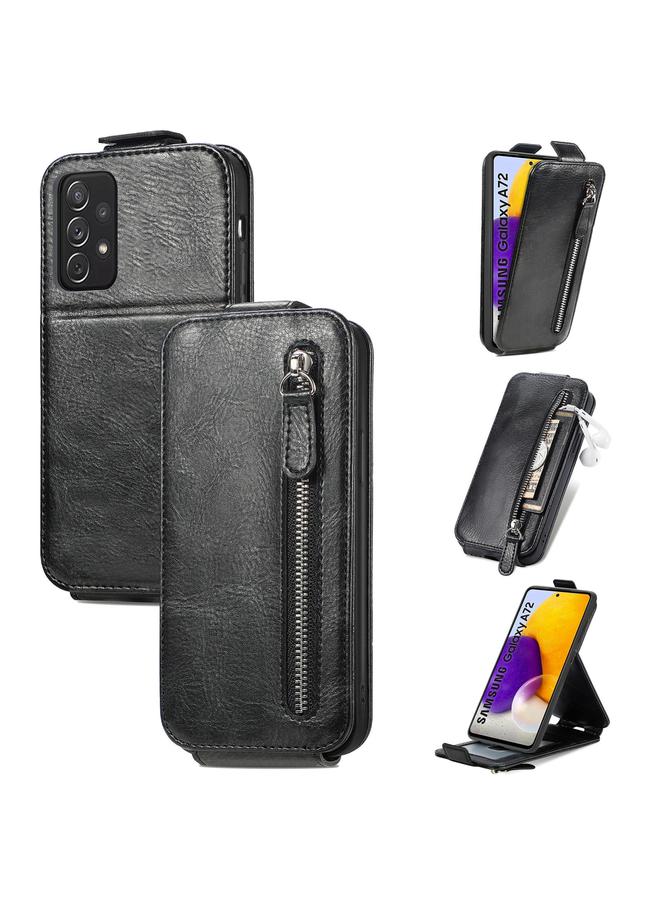 اس-توب جراب لهاتف Samsung Galaxy A72 5G / 4G بسحاب ومحفظة جلدية قابلة للطي عموديًا - Image 1