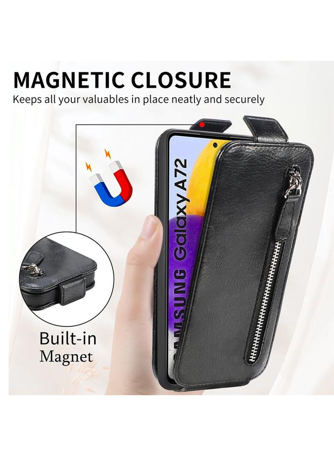 اس-توب جراب لهاتف Samsung Galaxy A72 5G / 4G بسحاب ومحفظة جلدية قابلة للطي عموديًا - Image 5