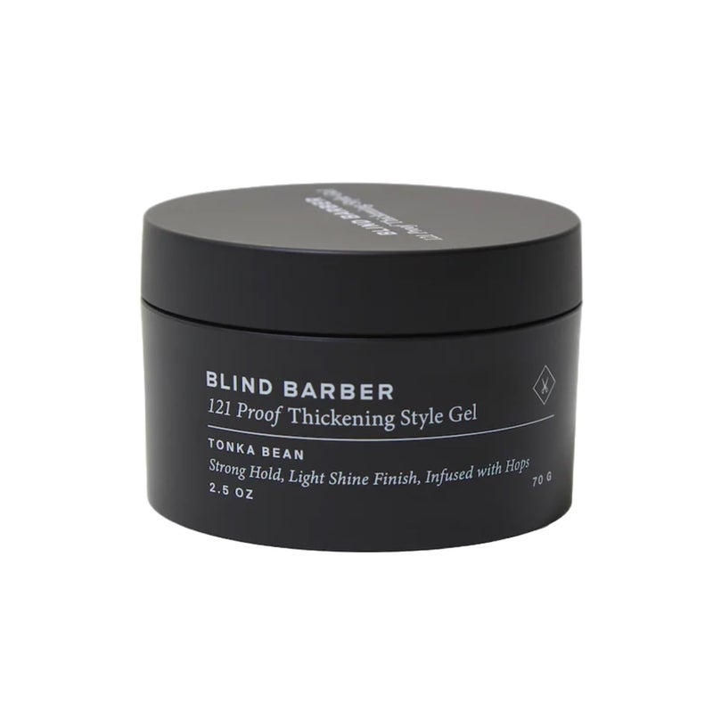 Blind Barber 121 Proof Thickening Style Gel  Medium to Strong Hold Hair Gel  WaterBased Styling Gel for All Hair Types  Paraben  Sulfate Free Hair Products for Men 25 Ounce
