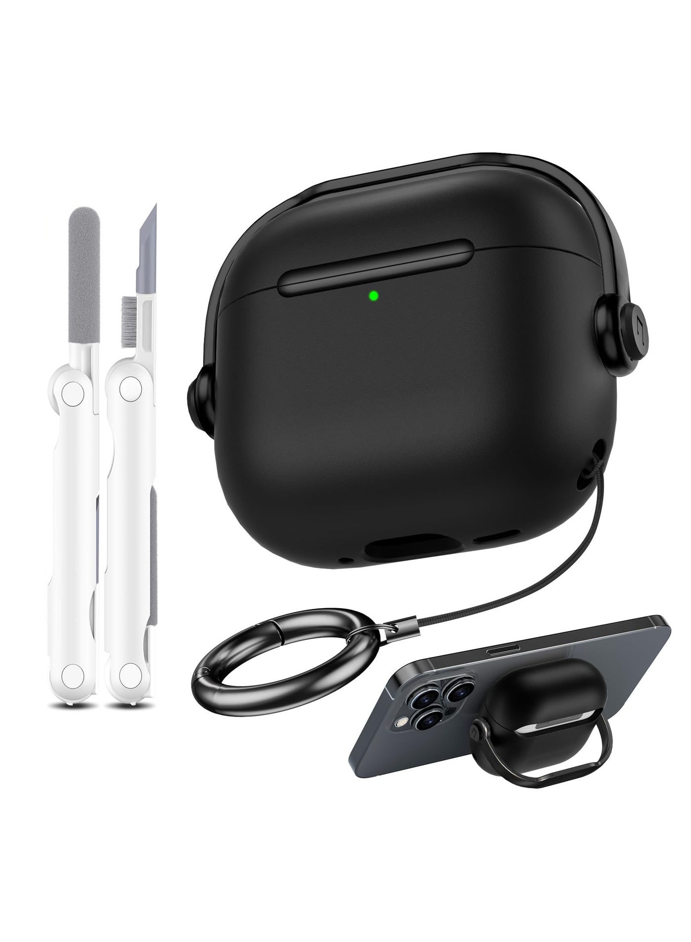 ANYOGRO for AirPods Pro 3 Case Cover for Women Men, Unique Musician Headset Design, PC Material Protective Case with Cleaner Kit and Keychain Compatible with AirPods Pro 3th Generation 2025