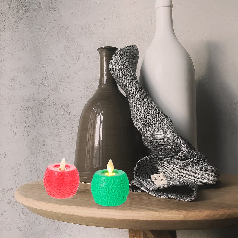 2Pcs Tea Lights Candles Electric Candles Flameless Candle Lights Candle Lamps - Image 4