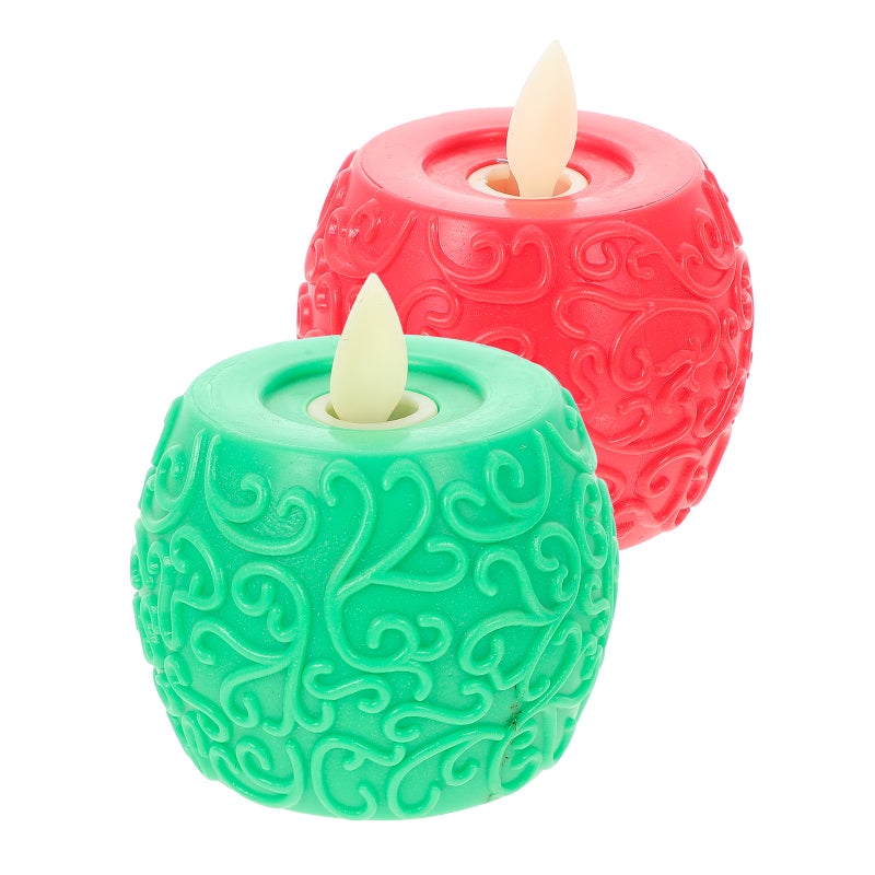 2Pcs Tea Lights Candles Electric Candles Flameless Candle Lights Candle Lamps - Image 1