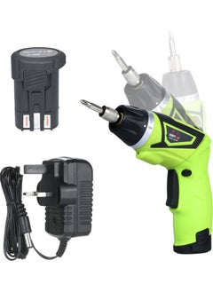NIBEMINENT 2-Piece Of Cordless Electric Screwdriver With 6 Accessories Green 24.5 x 21cm  - Image 1