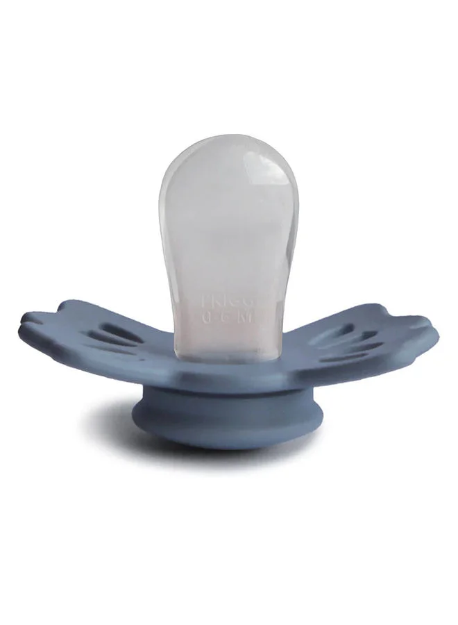 FRIGG Lucky Symmetrical Silicone Baby Pacifier 6-18M Slate Size 2