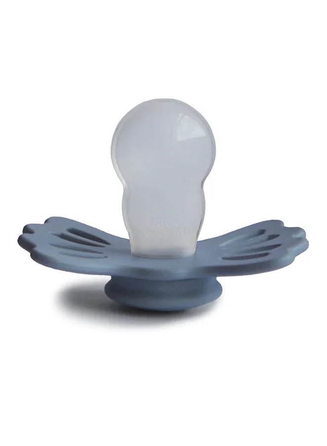 FRIGG Lucky Symmetrical Silicone Baby Pacifier 6-18M Slate Size 2