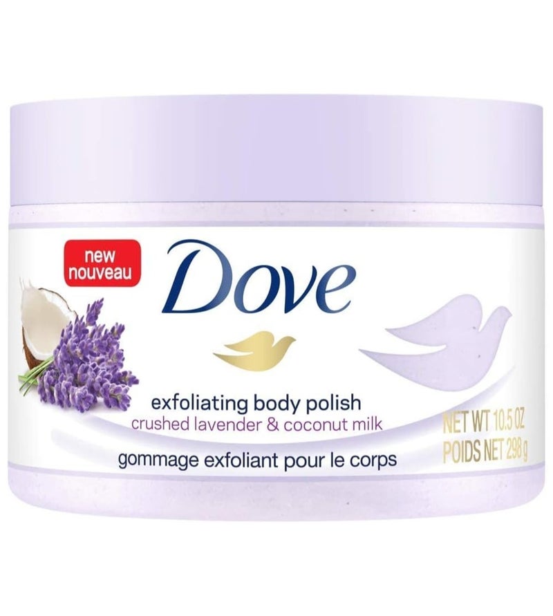 مقشر للجسم برائحة اللافندر المطحون وحليب جوز الهند 298 غرام